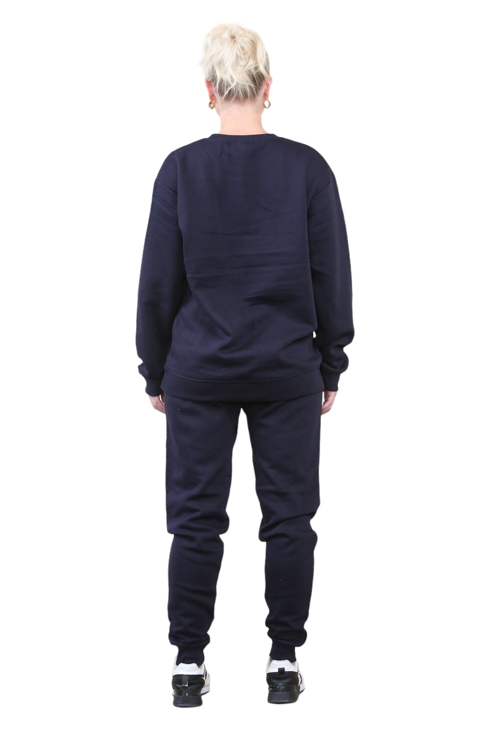 Ladies Tracksuit - 2PC Ladies Sweat Shirt Top & Drawstring Bottom - Track N Trend