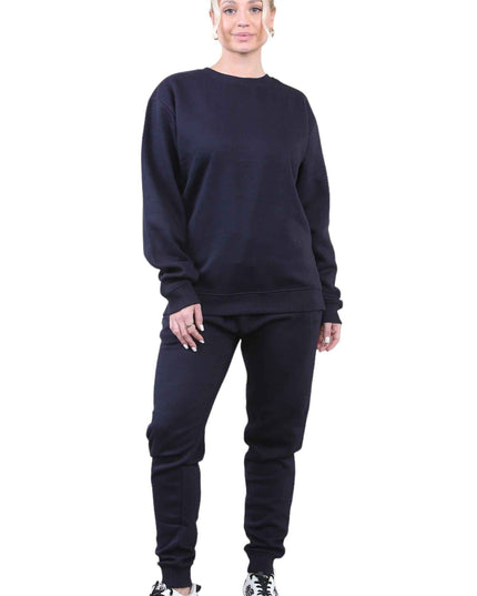 Ladies Tracksuit - 2PC Ladies Sweat Shirt Top & Drawstring Bottom