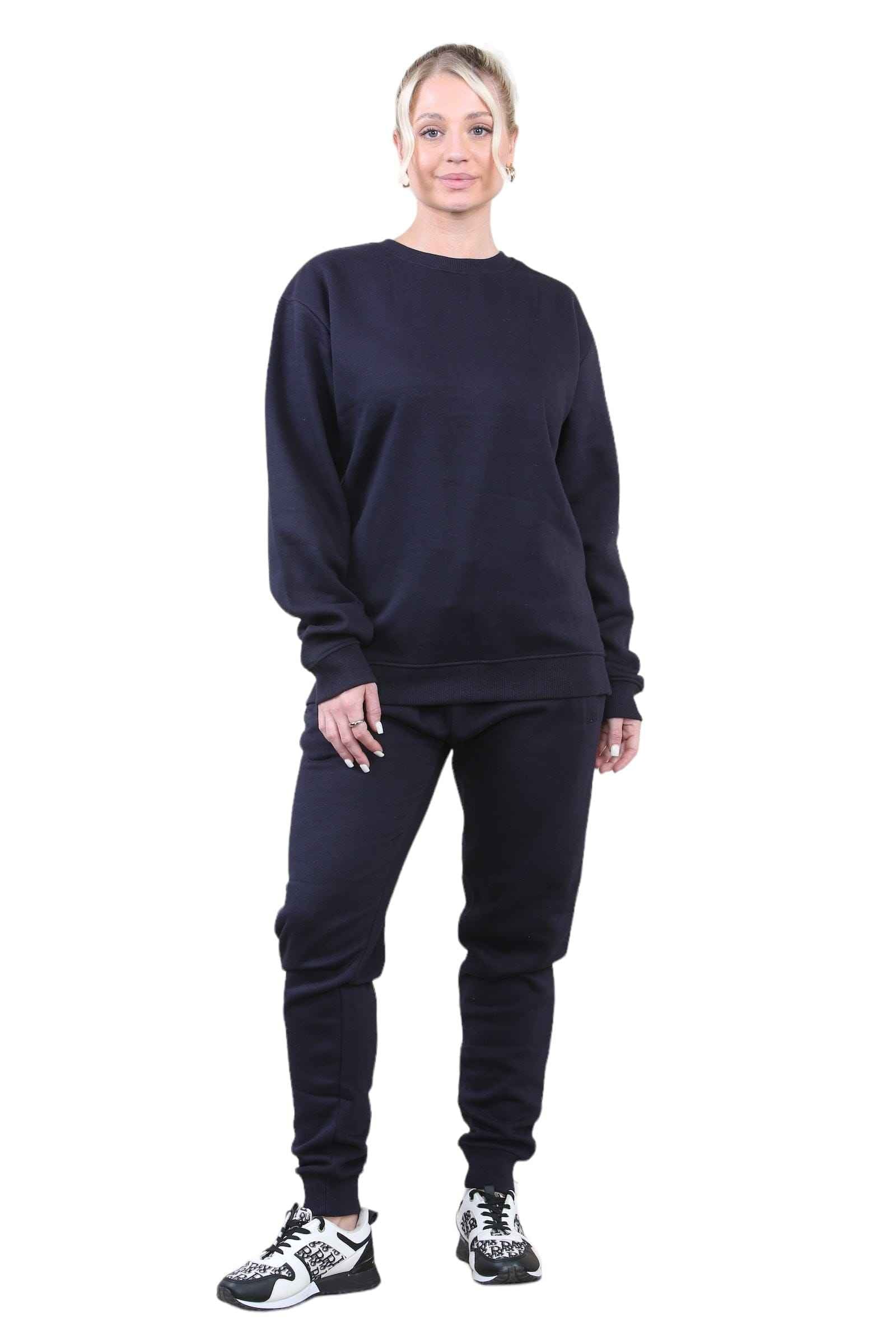 Ladies Tracksuit - 2PC Ladies Sweat Shirt Top & Drawstring Bottom