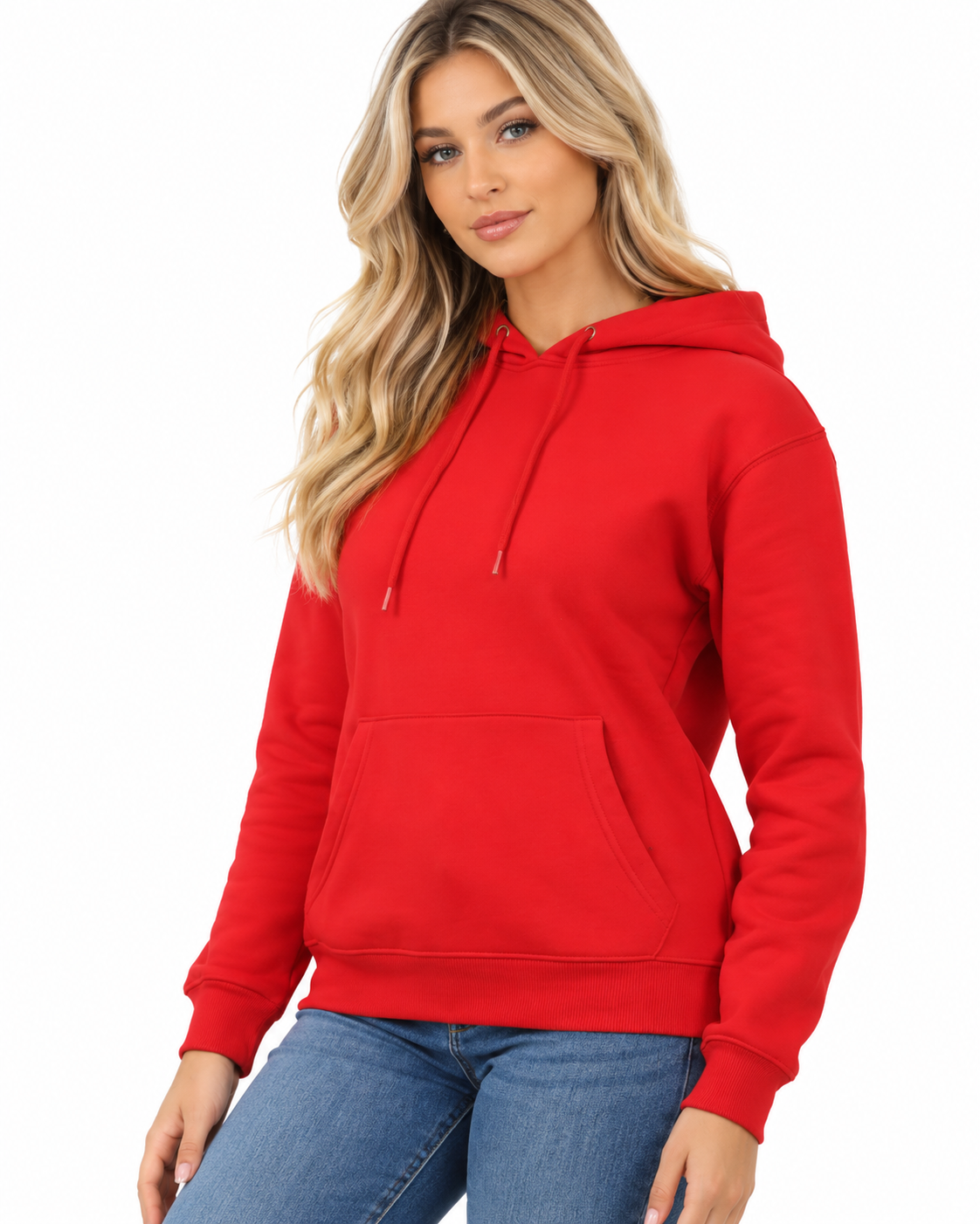 Wholesale Women's Plain Fleece Pullover Hoodies | Pack of 6