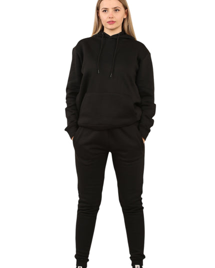Ladies Hoodie Set - 2PC Ladies Hoodie Top & Drawstring Bottom - Track N Trend