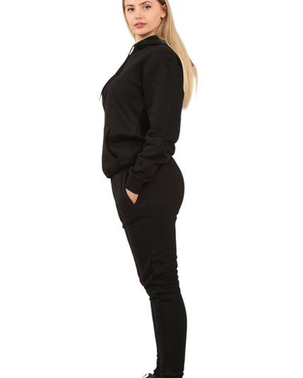 Ladies Hoodie Set - 2PC Ladies Hoodie Top & Drawstring Bottom - Track N Trend