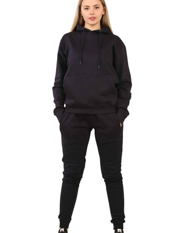 Ladies Hoodie Set - 2PC Ladies Hoodie Top & Drawstring Bottom