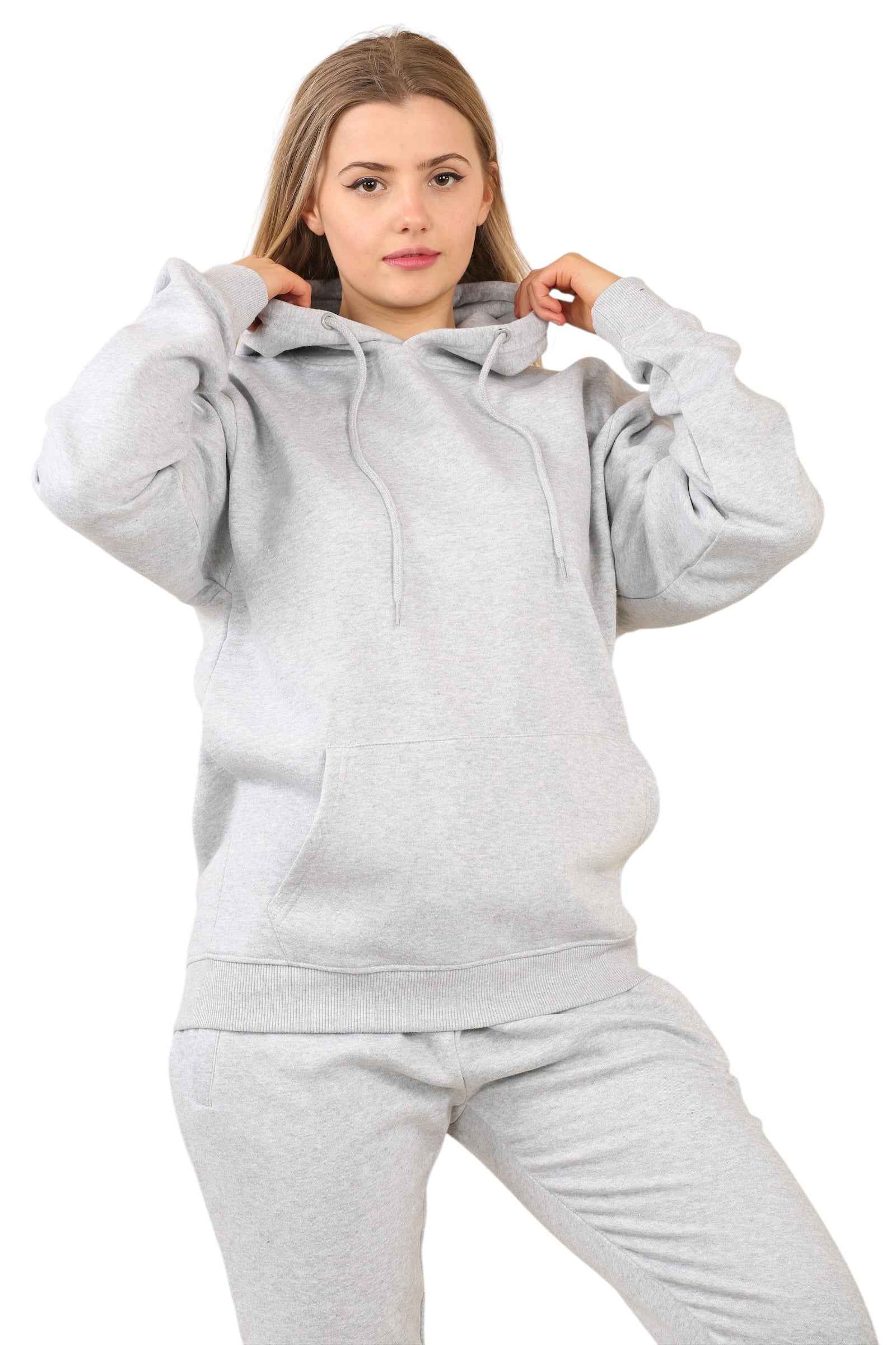 Ladies Hoodie Set - 2PC Ladies Hoodie Top & Drawstring Bottom