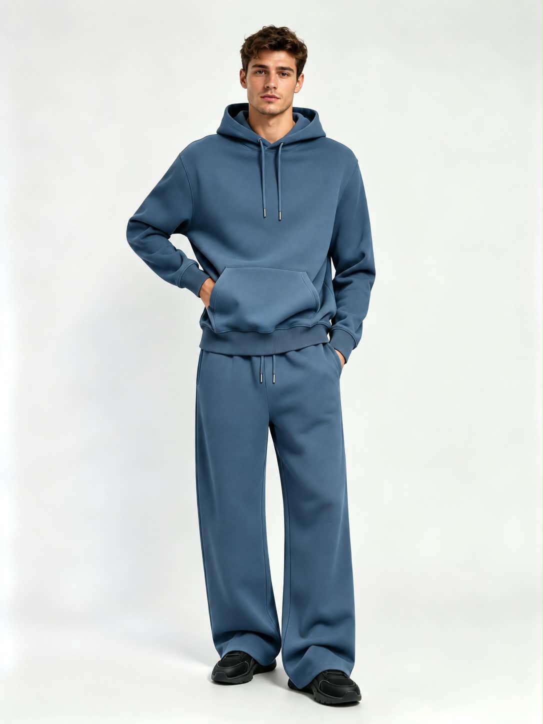 Wholesale Men's Oversized Hoodie & Joggers Tracksuit Set – Pack of 6