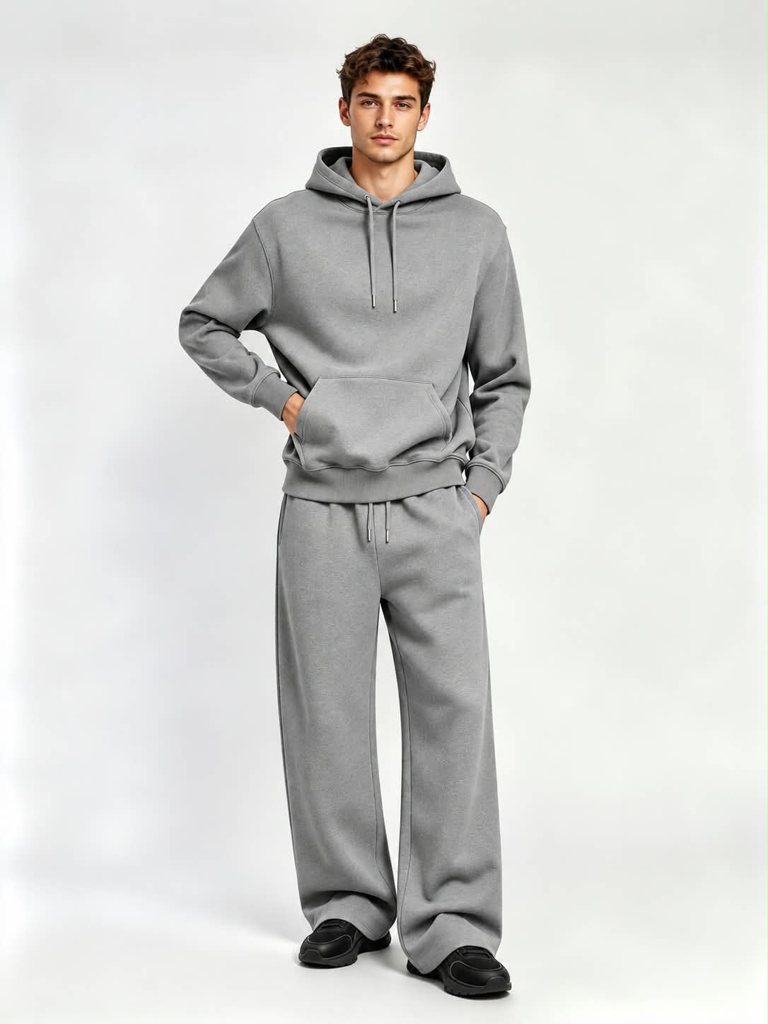 Wholesale Men's Oversized Hoodie & Joggers Tracksuit Set – Pack of 6
