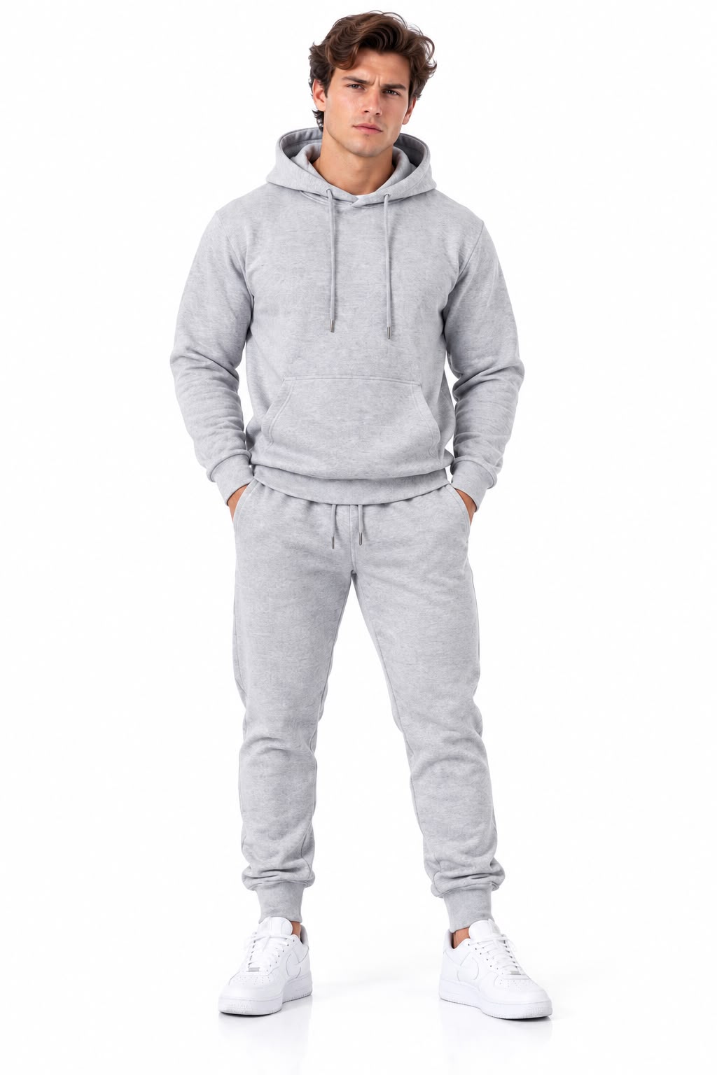 Wholesale Men's Plain Fleece Hoodie & Jogger Tracksuits | Pack of 7