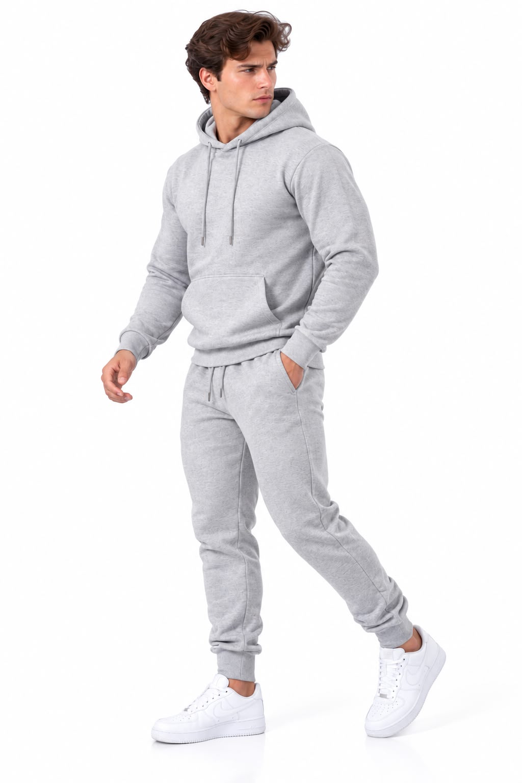 Wholesale Men's Plain Fleece Hoodie & Jogger Tracksuits | Pack of 7