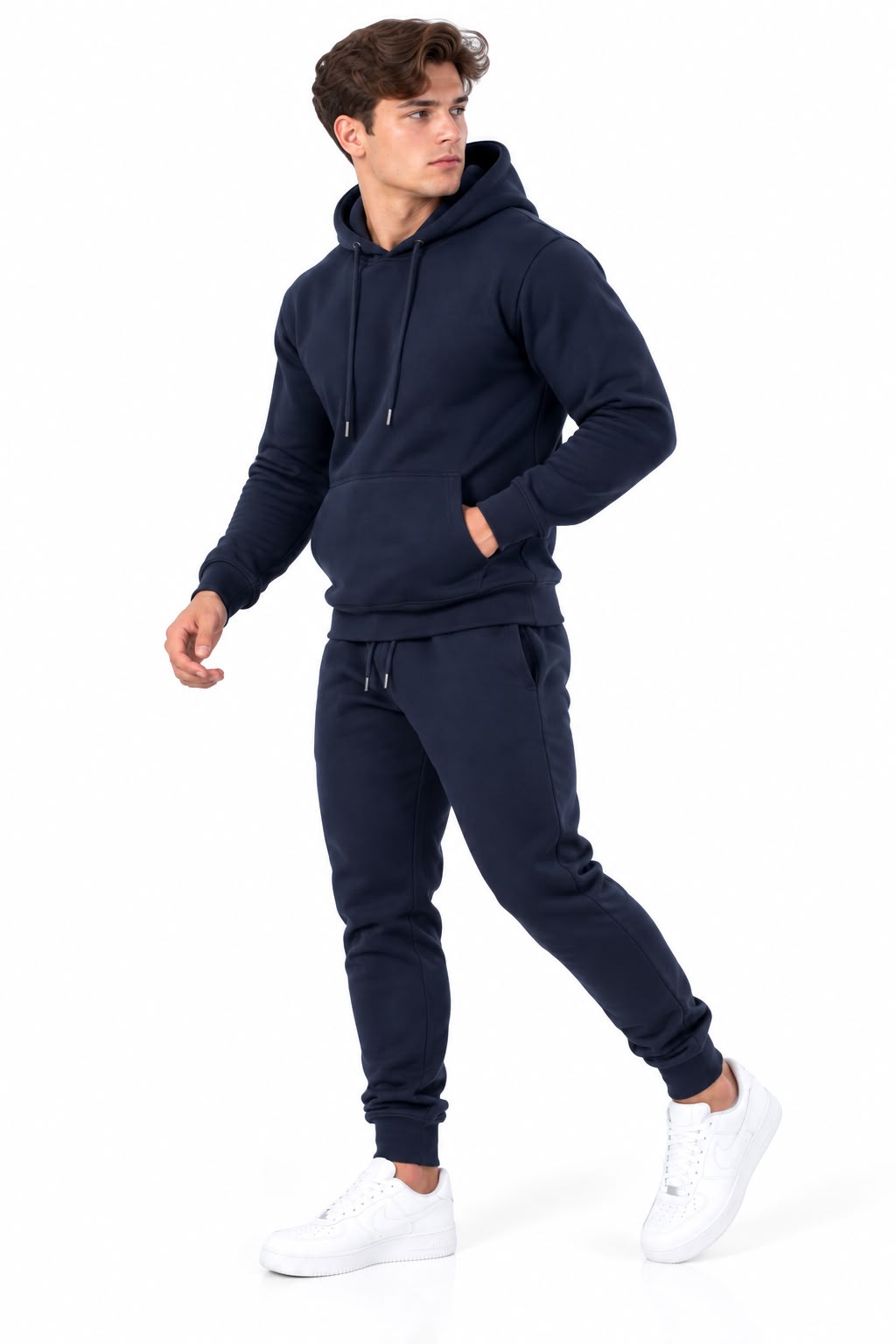 Wholesale Men's Plain Fleece Hoodie & Jogger Tracksuits | Pack of 7