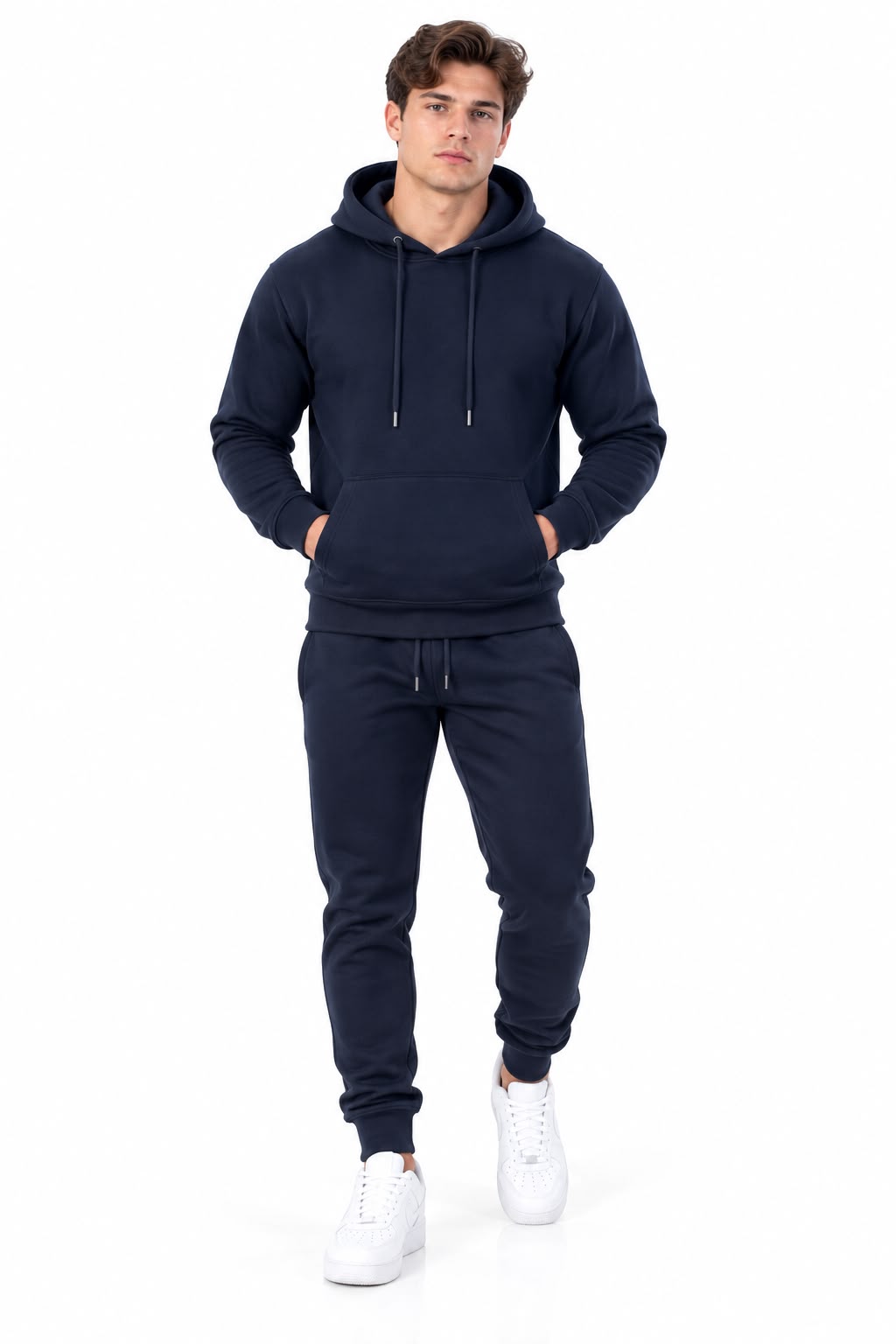 Wholesale Men's Plain Fleece Hoodie & Jogger Tracksuits | Pack of 7