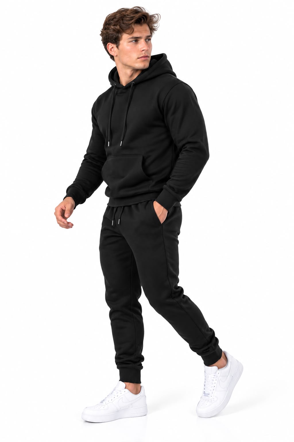 Wholesale Men's Plain Fleece Hoodie & Jogger Tracksuits | Pack of 7