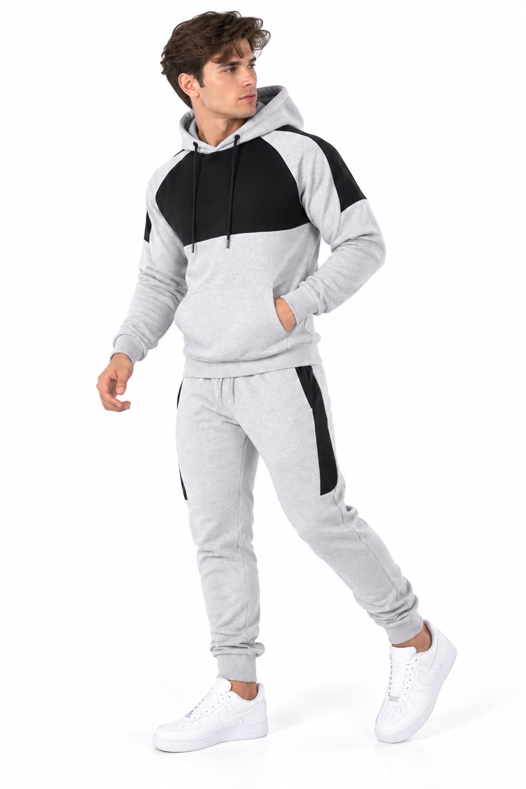 Wholesale Men's Panelled Hoodie Tracksuits | Pack of 7