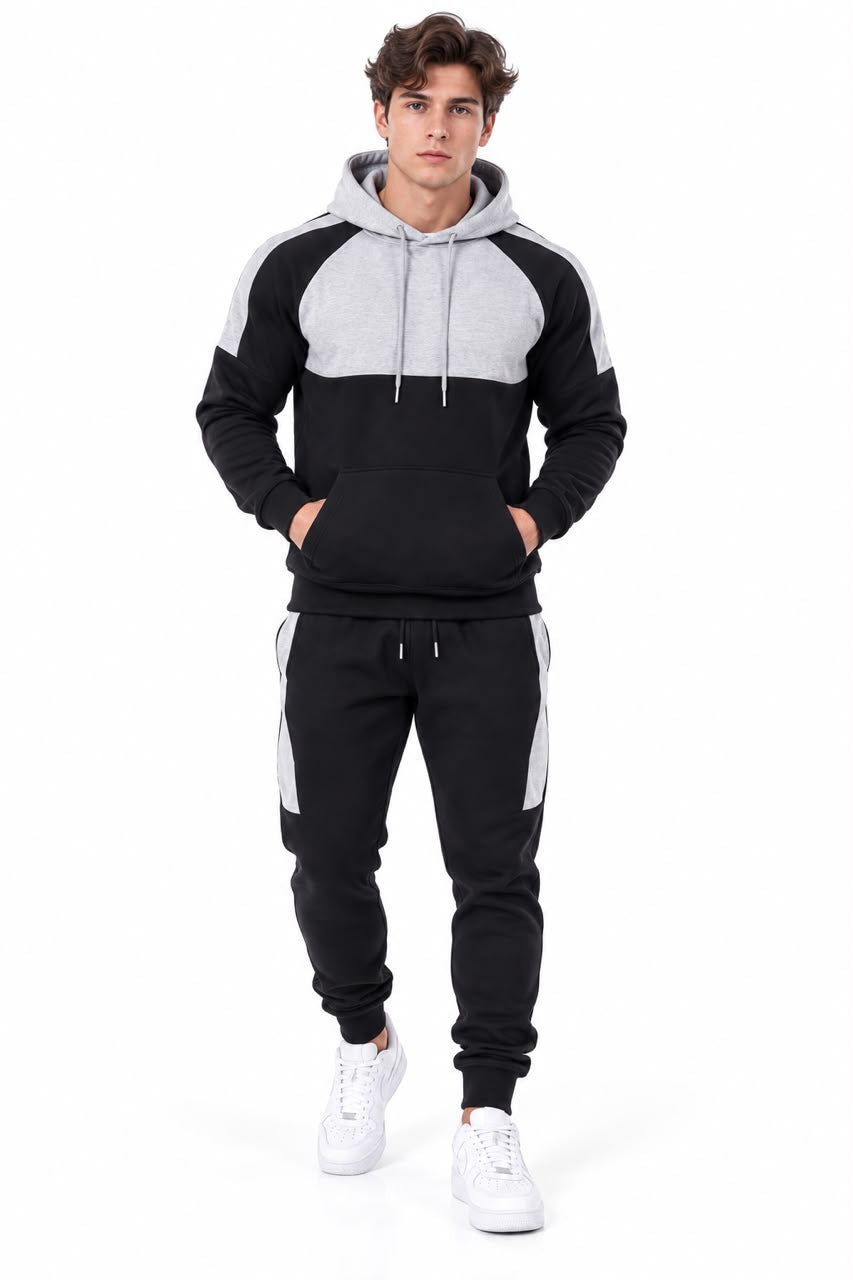 Wholesale Men's Panelled Hoodie Tracksuits | Pack of 7