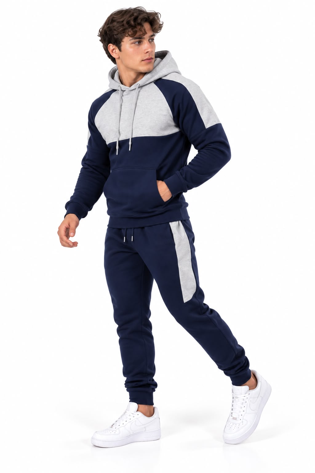 Wholesale Men's Panelled Hoodie Tracksuits | Pack of 7