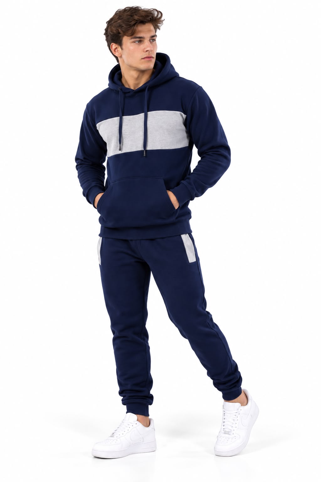 Wholesale Men's Stripe Detail Hoodie Tracksuits | Pack of 7