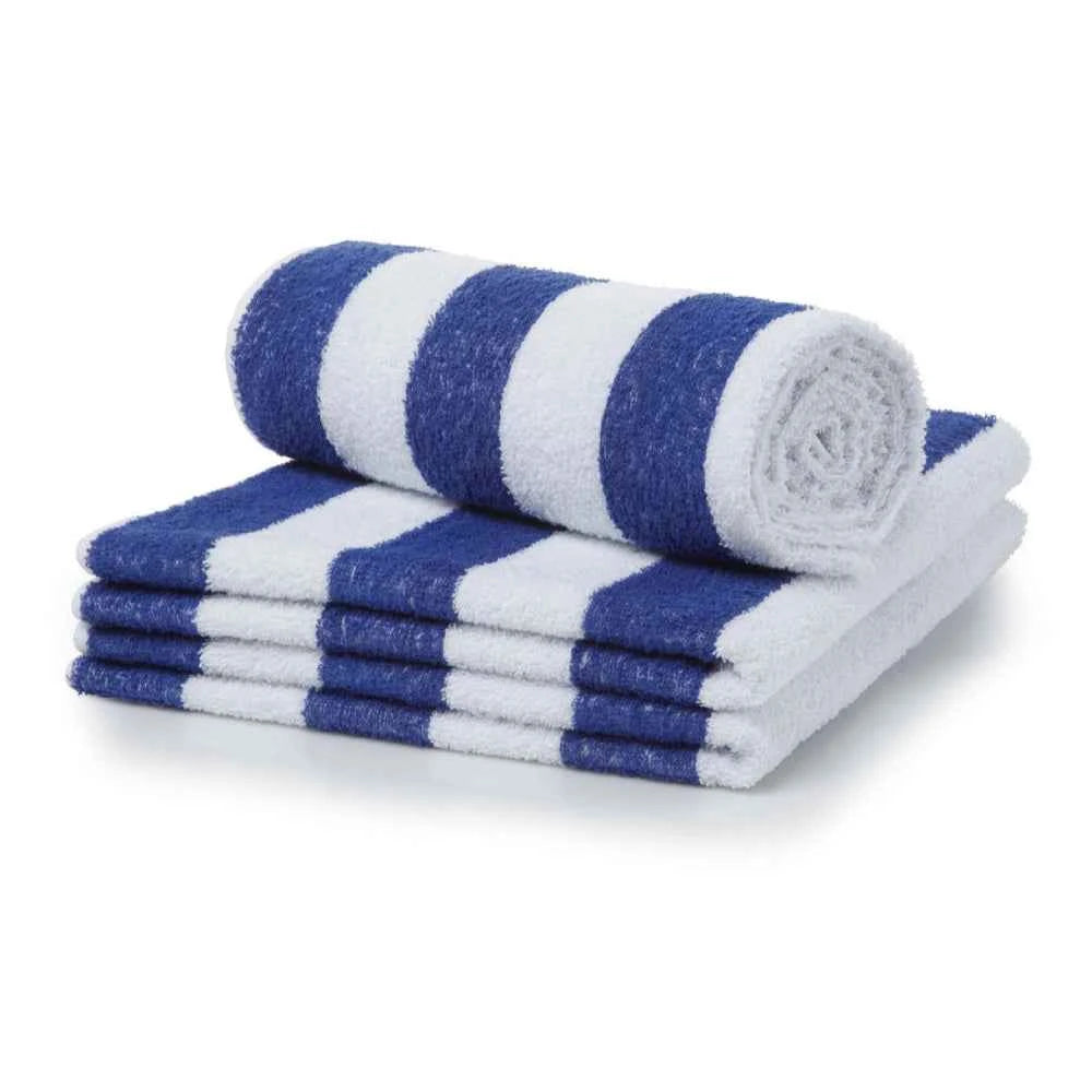 Blue & Brown Stripe Beach Towel