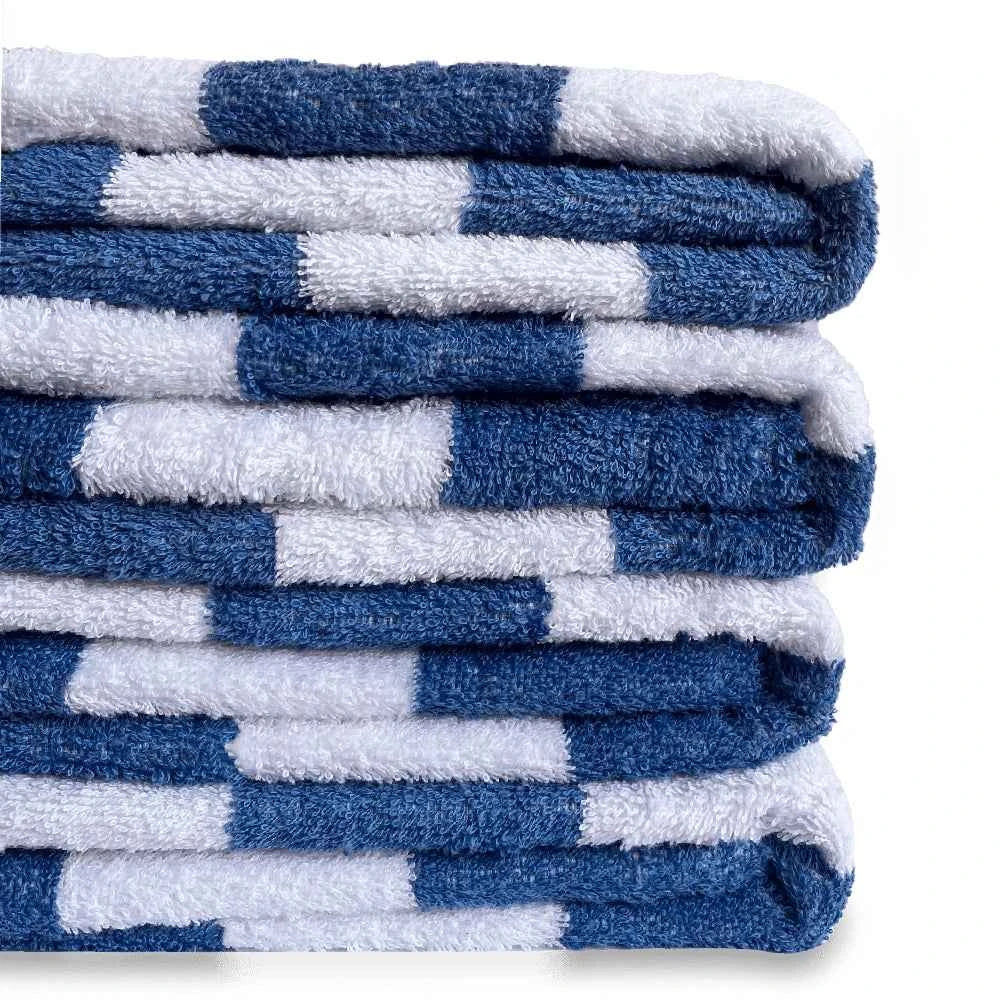 Blue & Brown Stripe Beach Towel