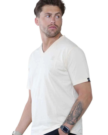 Pack of 4 Organic Cotton Men's V Neck T-Shirts