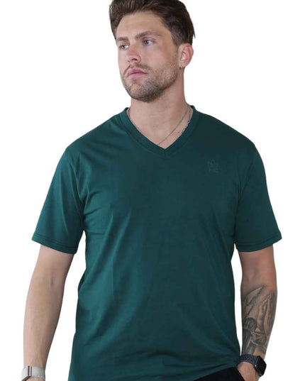 Pack of 4 Organic Cotton Men's V Neck T-Shirts