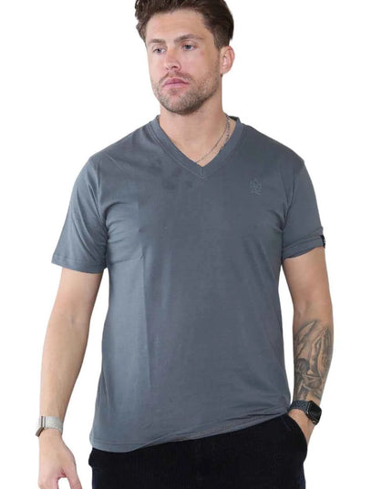 Pack of 4 Organic Cotton Men's V Neck T-Shirts