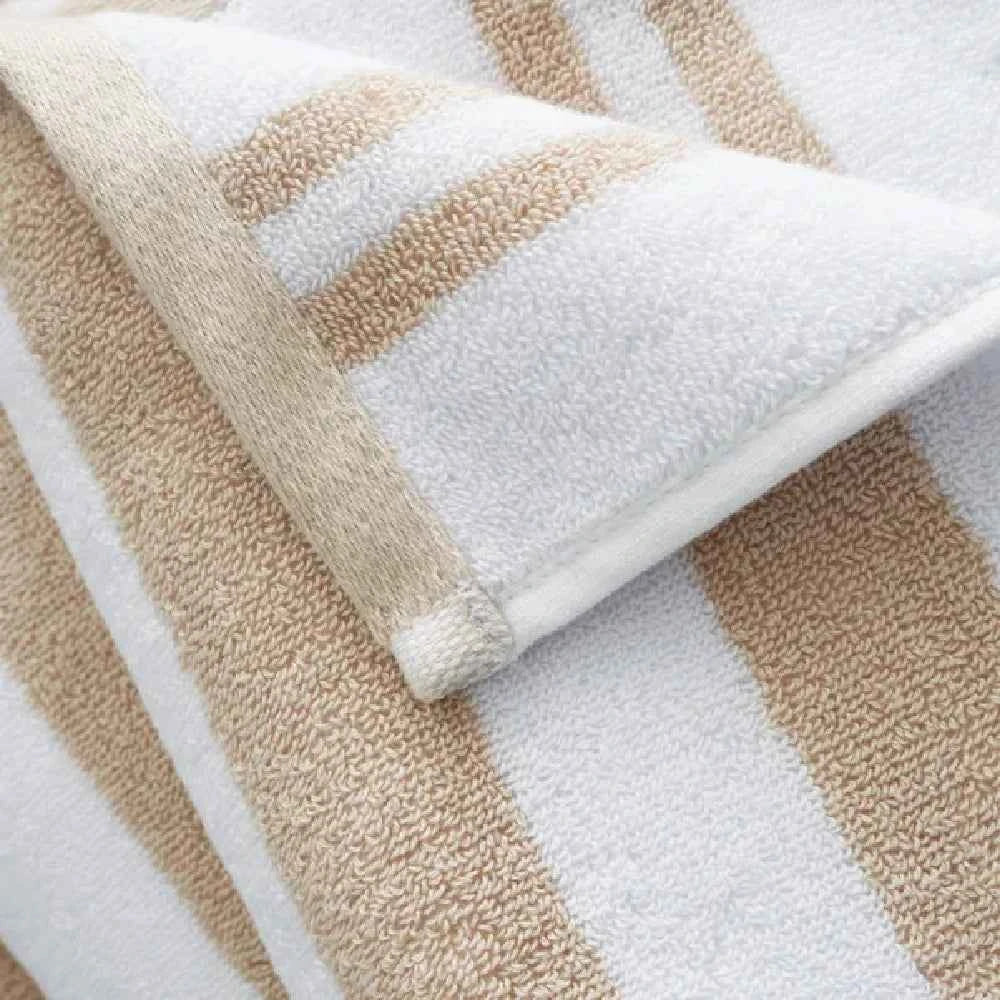Blue & Brown Stripe Beach Towel