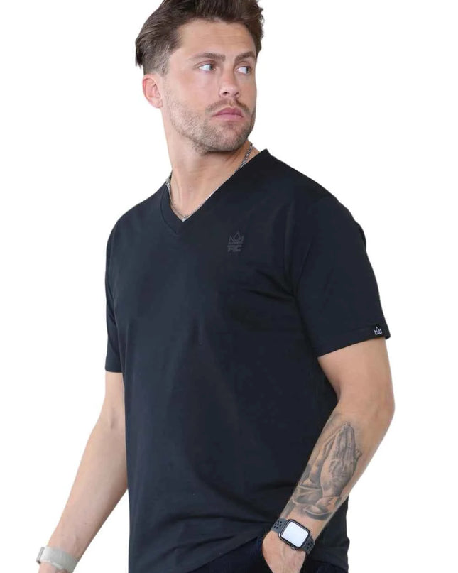 Pack of 4 Organic Cotton Men's V Neck T-Shirts