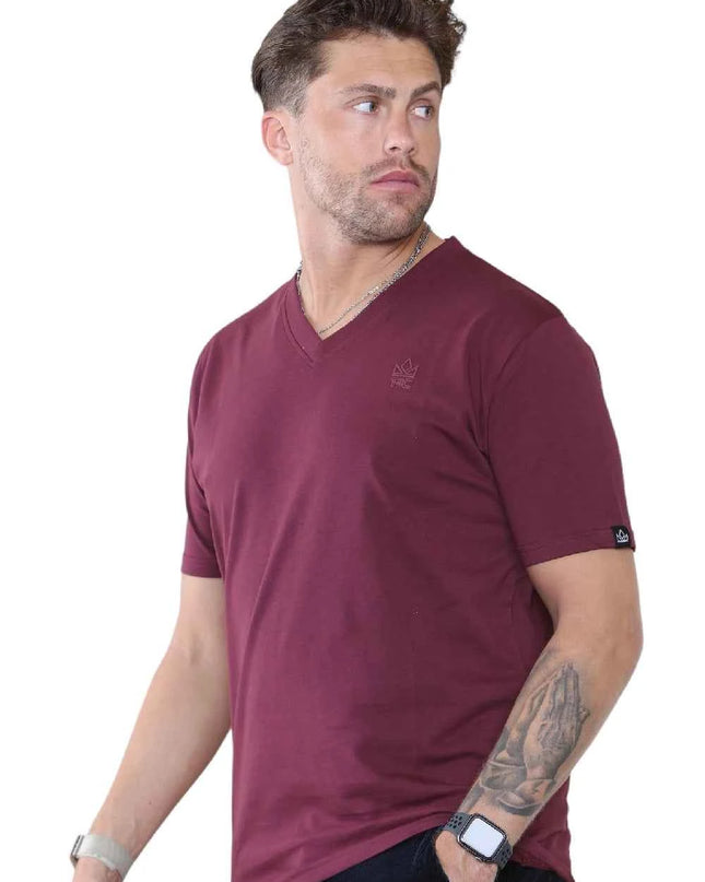 Pack of 4 Organic Cotton Men's V Neck T-Shirts