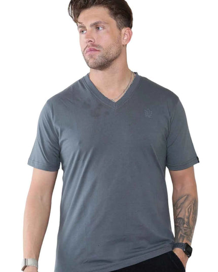 Pack of 4 Organic Cotton Men's V Neck T-Shirts