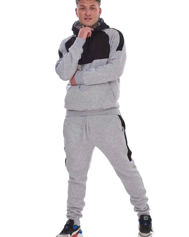Mens Hooded Panelled Tracksuits