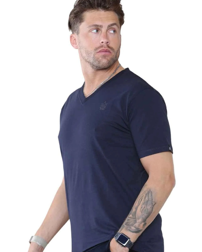 Pack of 4 Organic Cotton Men's V Neck T-Shirts