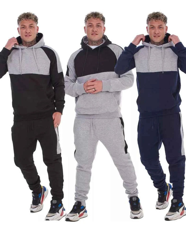 Mens Hooded Panelled Tracksuits