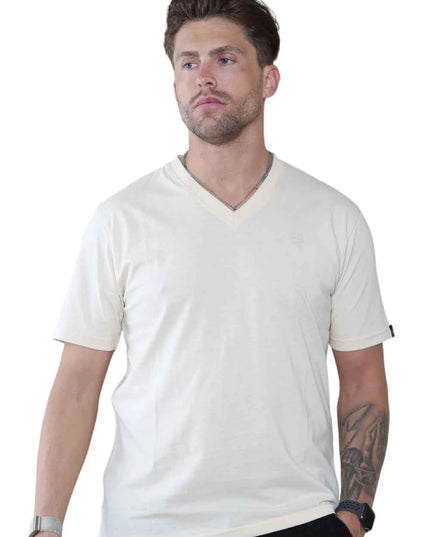 Pack of 4 Organic Cotton Men's V Neck T-Shirts