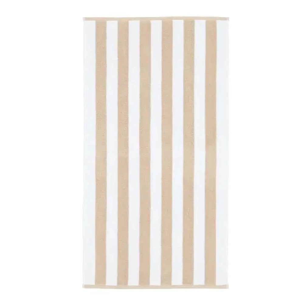 Blue & Brown Stripe Beach Towel