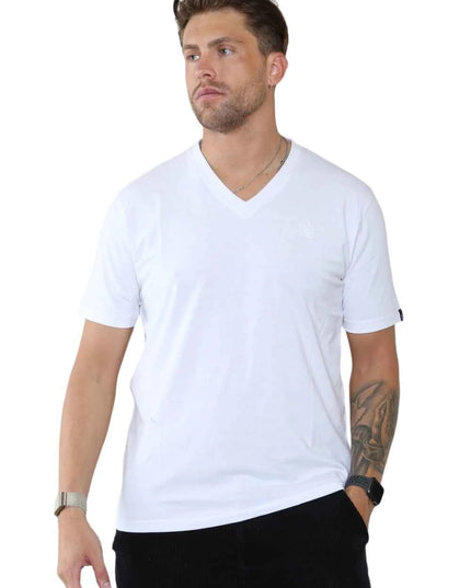 Pack of 4 Organic Cotton Men's V Neck T-Shirts