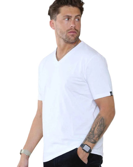 Pack of 4 Organic Cotton Men's V Neck T-Shirts
