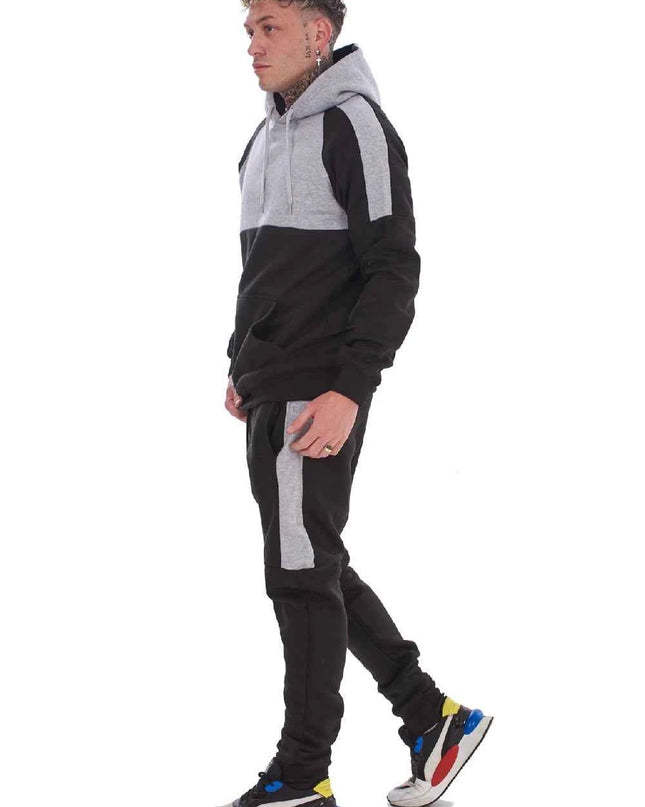 Mens Hooded Panelled Tracksuits
