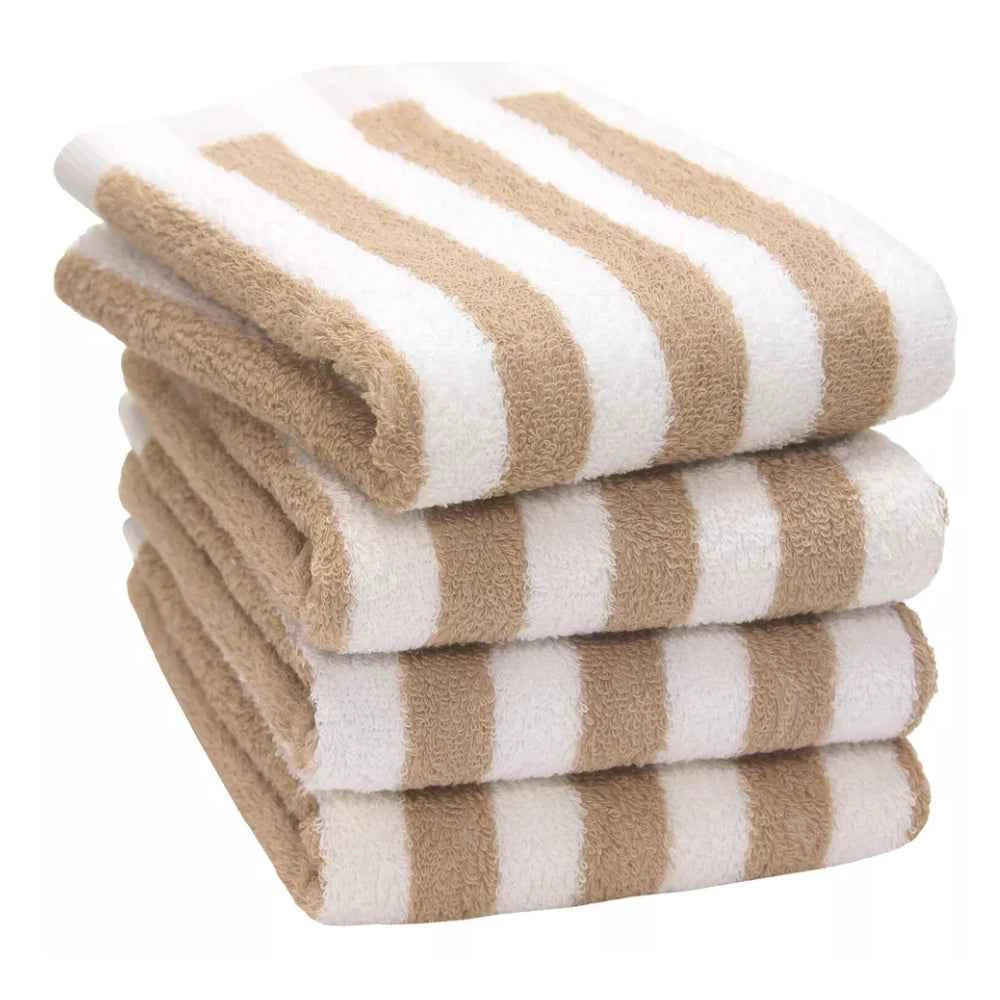 Blue & Brown Stripe Beach Towel