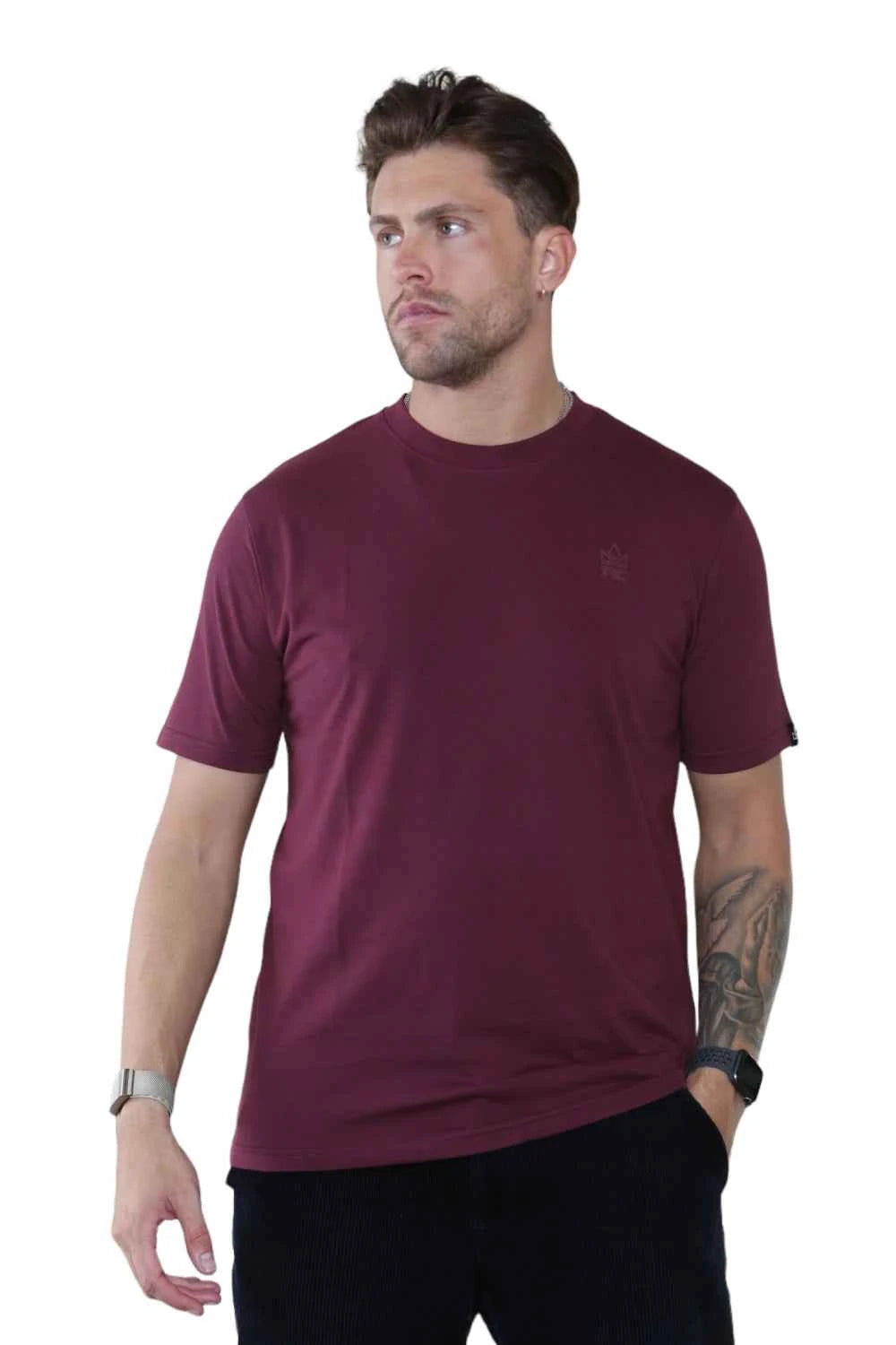 Pack of 4 Organic Cotton Men's Round Neck T-Shirts