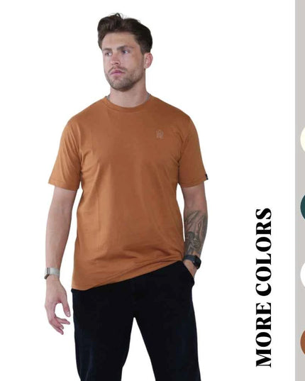 Pack of 4 Organic Cotton Men's Round Neck T-Shirts