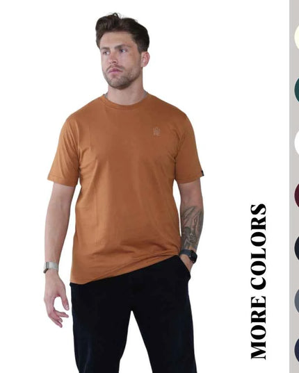 Pack of 4 Organic Cotton Men's Round Neck T-Shirts