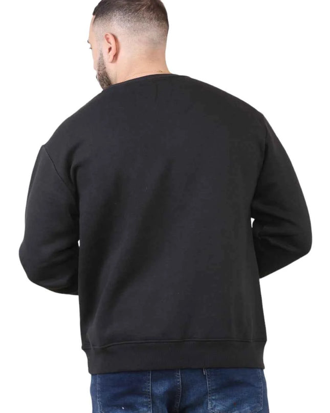 Unisex Loose Graphic Print Round Neck Longsleeves Sweatshirt