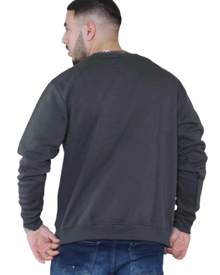 Unisex Loose Graphic Print Round Neck Longsleeves Sweatshirt
