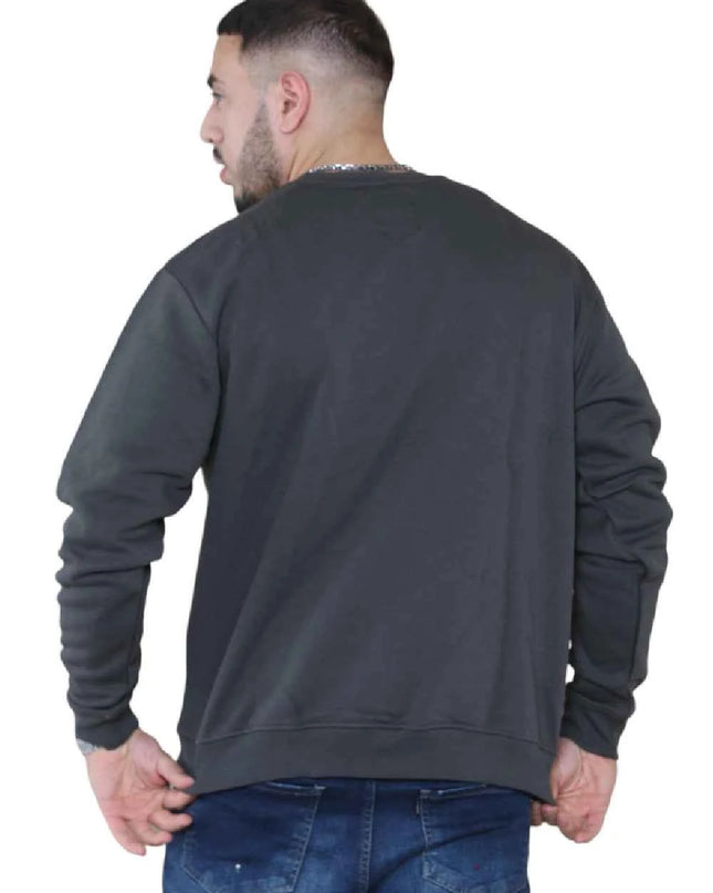 Unisex Loose Graphic Print Round Neck Longsleeves Sweatshirt