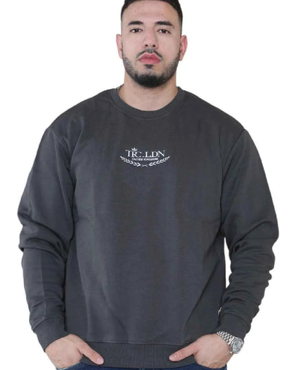 Unisex Loose Graphic Print Round Neck Longsleeves Sweatshirt