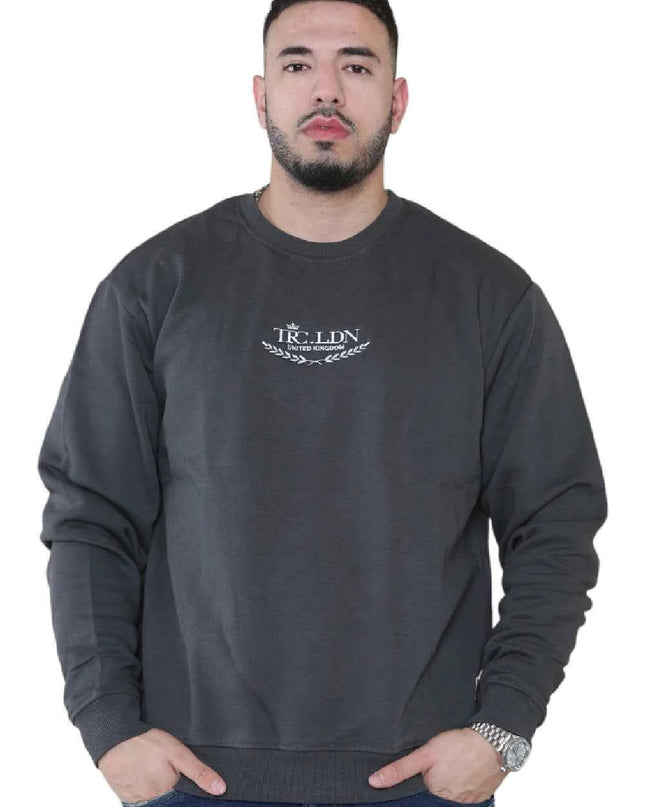 Unisex Loose Graphic Print Round Neck Longsleeves Sweatshirt