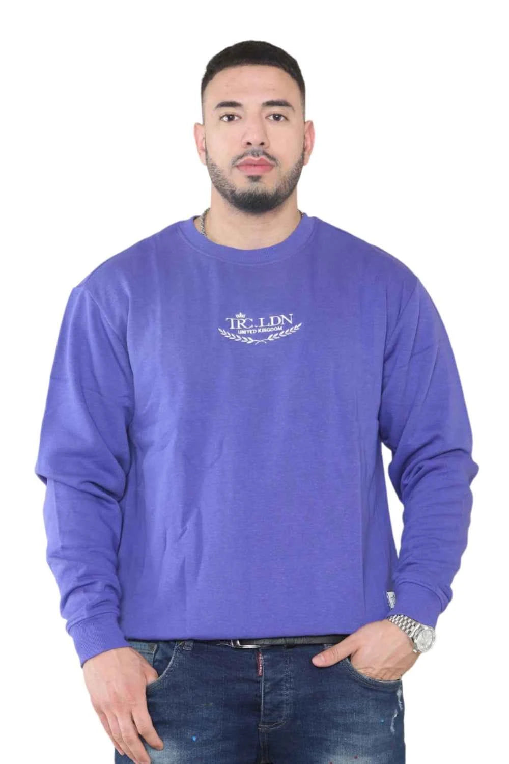 Unisex Loose Graphic Print Round Neck Longsleeves Sweatshirt